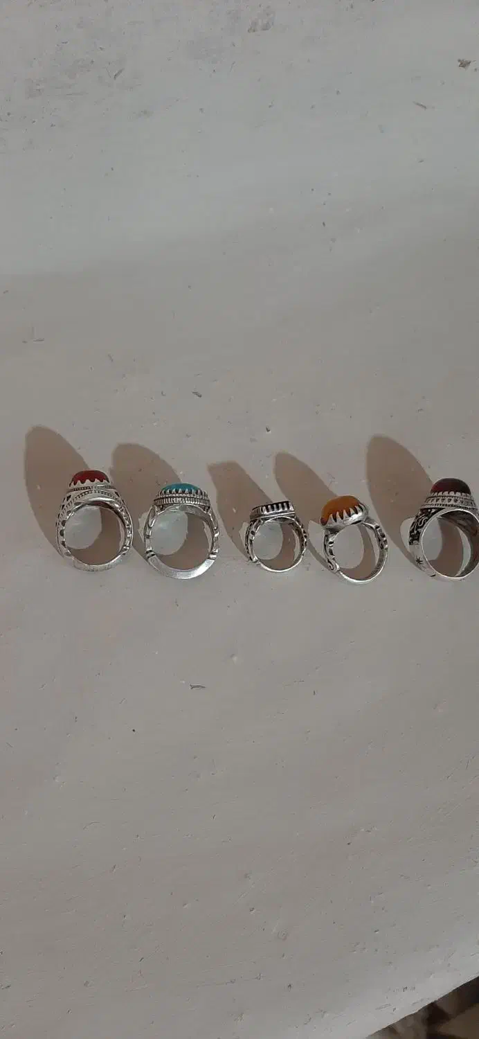 انگشتر نقره ساعت و چاقو|زیورآلات و اکسسوری|بهار, |دیوار