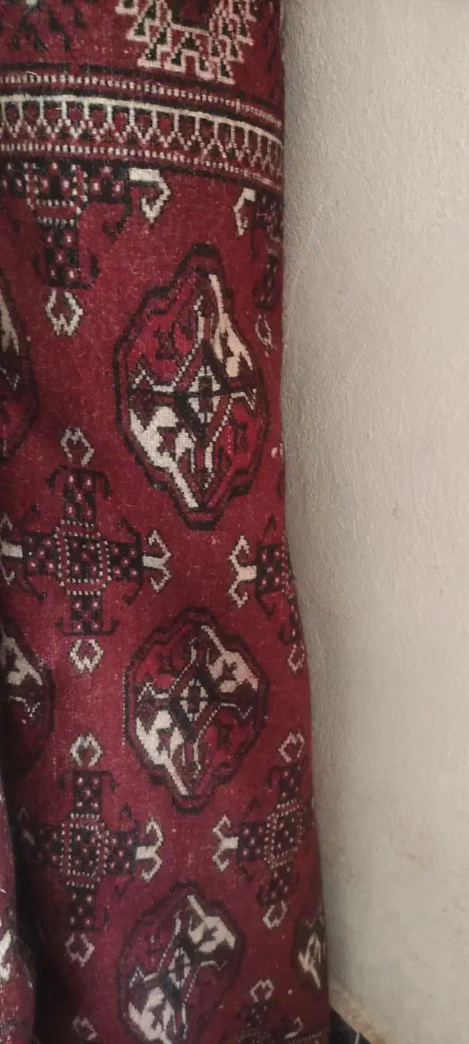 فرش دستباف ترکمنی تمیز وسالم|فرش|گمیشان, |دیوار