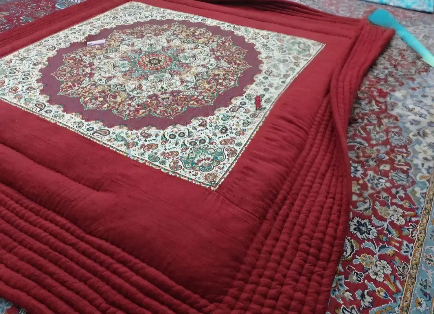 لحاف کرسی باغچه طوس سلطنتی 4 در 4 سفارشی فول|رختخواب، بالش، پتو|تهران, شهید رجایی|دیوار