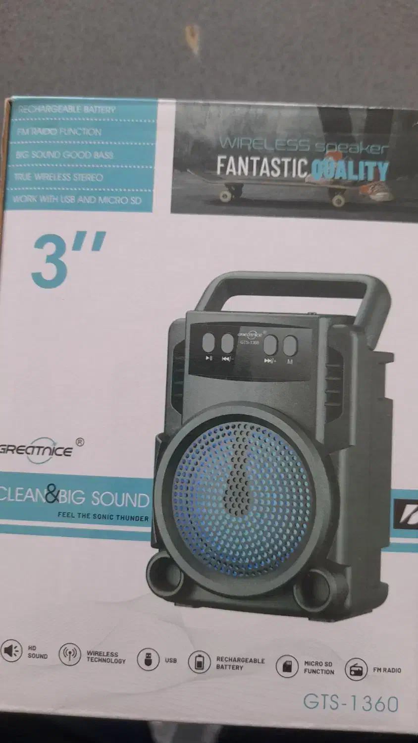 اسپیکر گریت نایس مدل GTS-1360|پخشکننده همراه|تبریز, |دیوار