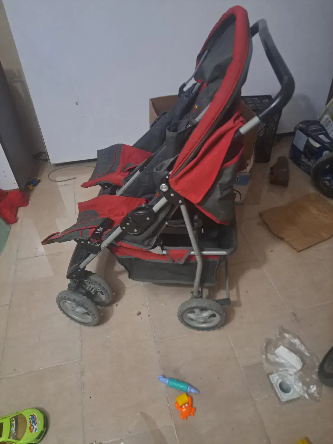 کالسکه دوقلو پیرگاردین|کالسکه و لوازم جانبی|کرج, باغستان|دیوار