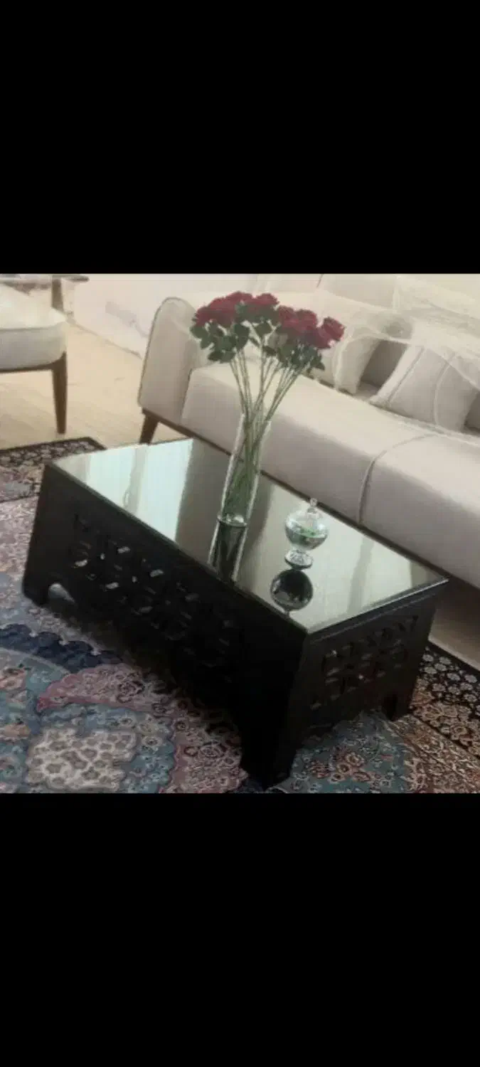 ۲عددمبل.یکی۴نفره۳نفره.میزوسط مشکی بزرگو۳تاکوچیک|مبلمان خانگی و میز عسلی|رامیان, |دیوار