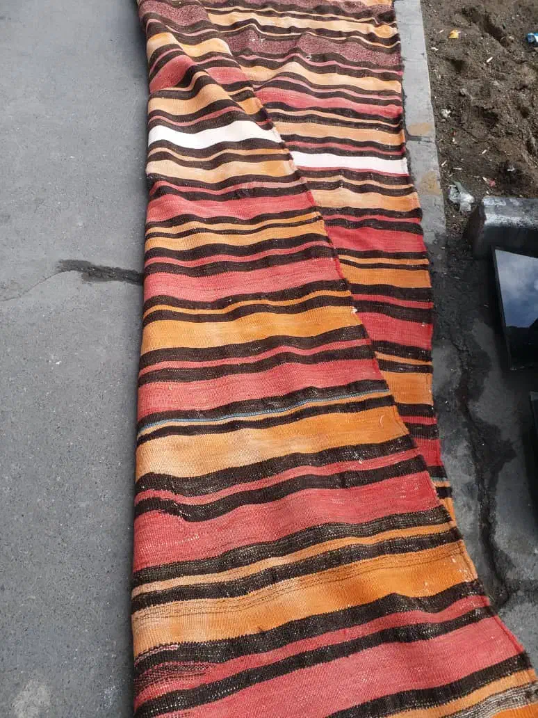 گلیم قدیمی  عشایری تمام پشم|گلیم، جاجیم، گبه|تبریز, |دیوار