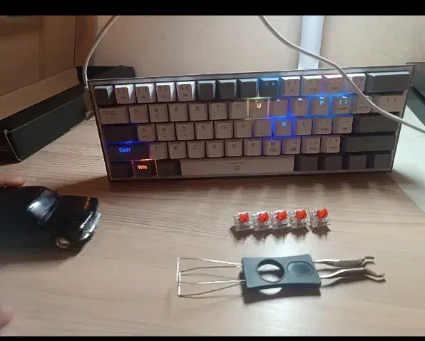 کیبرد رددراگون k617|قطعات و لوازم جانبی رایانه|کیش, |دیوار