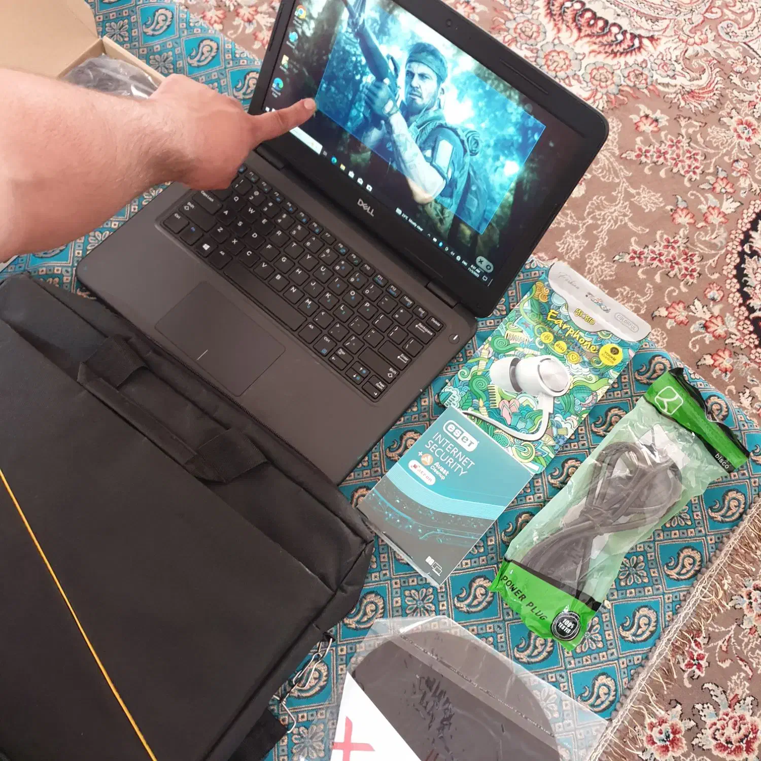 لپ تاپ مهندسی Dell لمسی با لوازم کامل|رایانه همراه|شیراز, پشم شیشه|دیوار