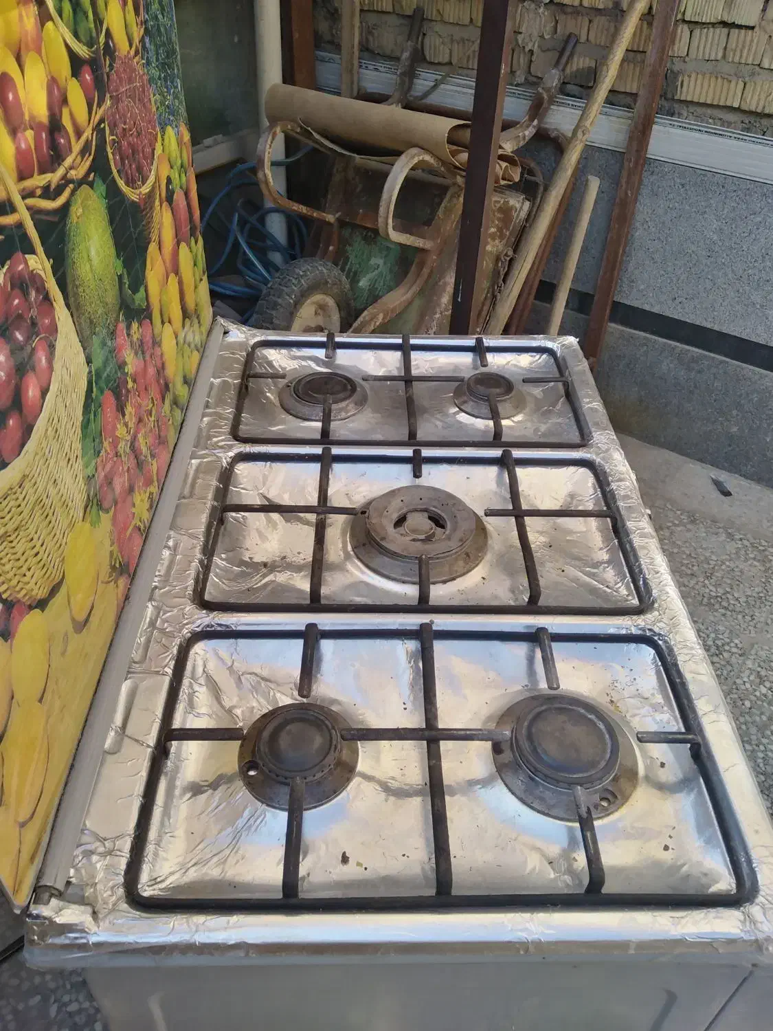 گاز پنج شعله طرح فر|اجاق گاز و لوازم برقی پخت‌وپز|شیراز, کوشک میدان|دیوار