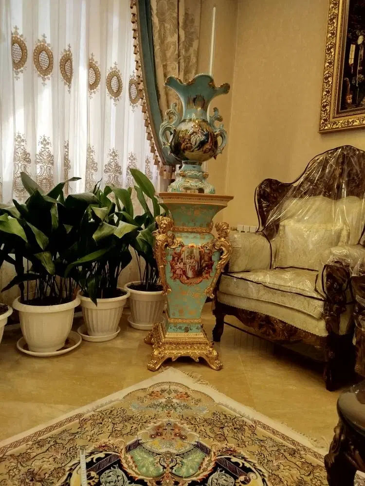 گلدان و جام تزئینی بسیار مجلل دکوری جزو عتیقه جات|صنایع دستی و سایر لوازم تزئینی|تهران, ایوانک|دیوار