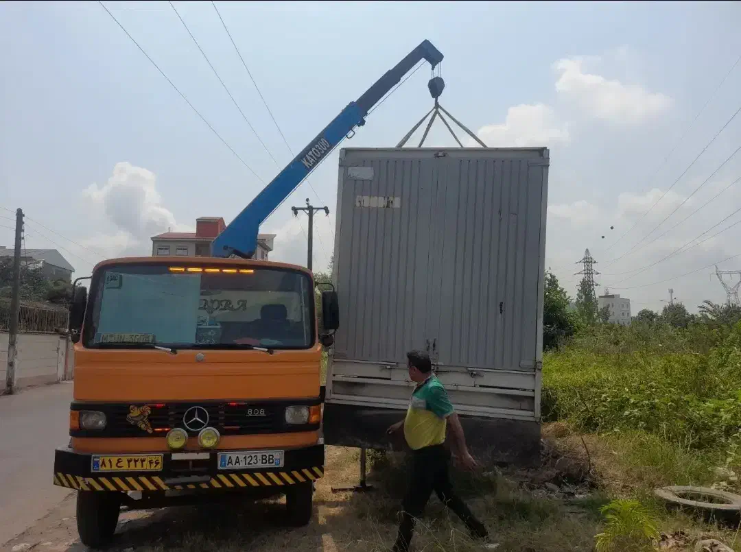 جرثقیل خاور3تن دکل بلند شبانه روزی|خدمات حمل و نقل|تبریز, |دیوار