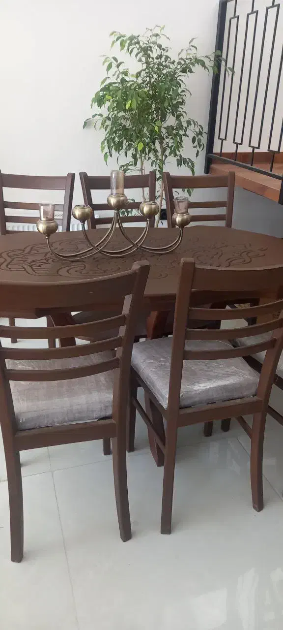 میز ناهار خوری|میز و صندلی غذاخوری|شاندیز, |دیوار