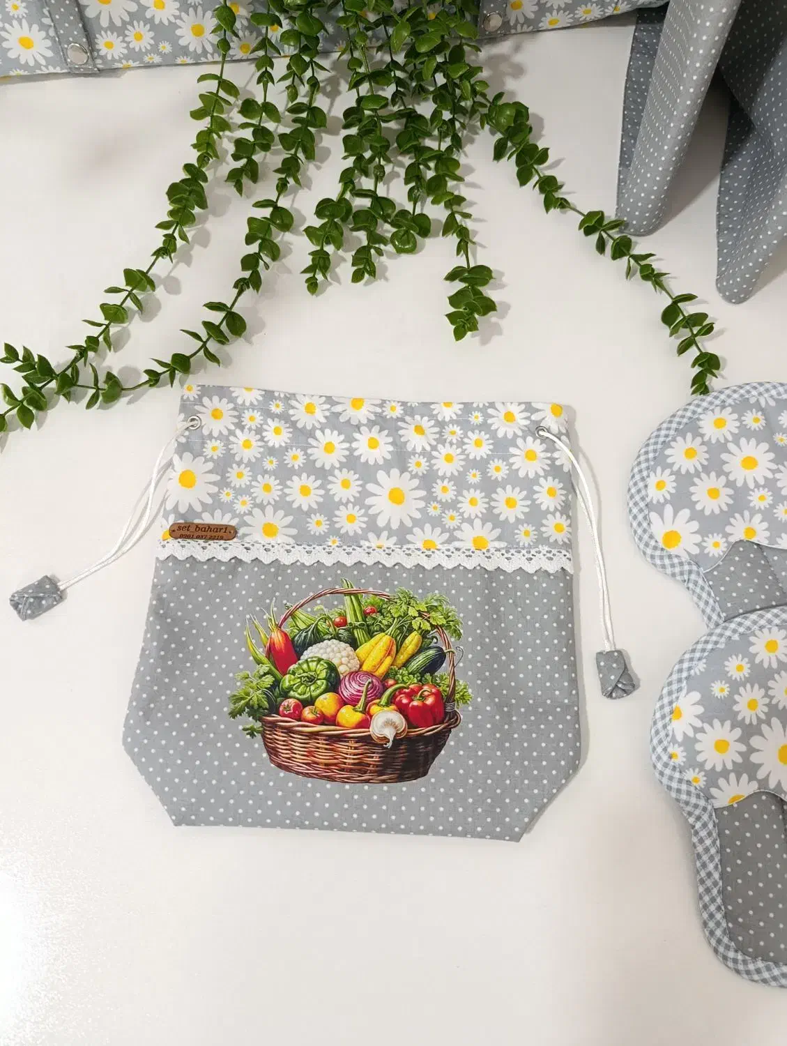 کیسه سبزی|سفره، حوله، دستمال آشپزخانه|خورموج, |دیوار