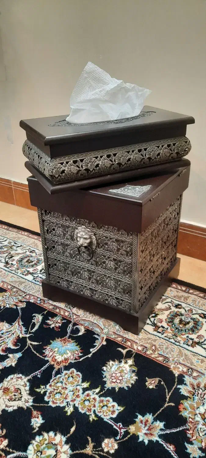 سطل و جا دستمالی کنارسالنی|صنایع دستی و سایر لوازم تزئینی|ری, حمزهآباد|دیوار