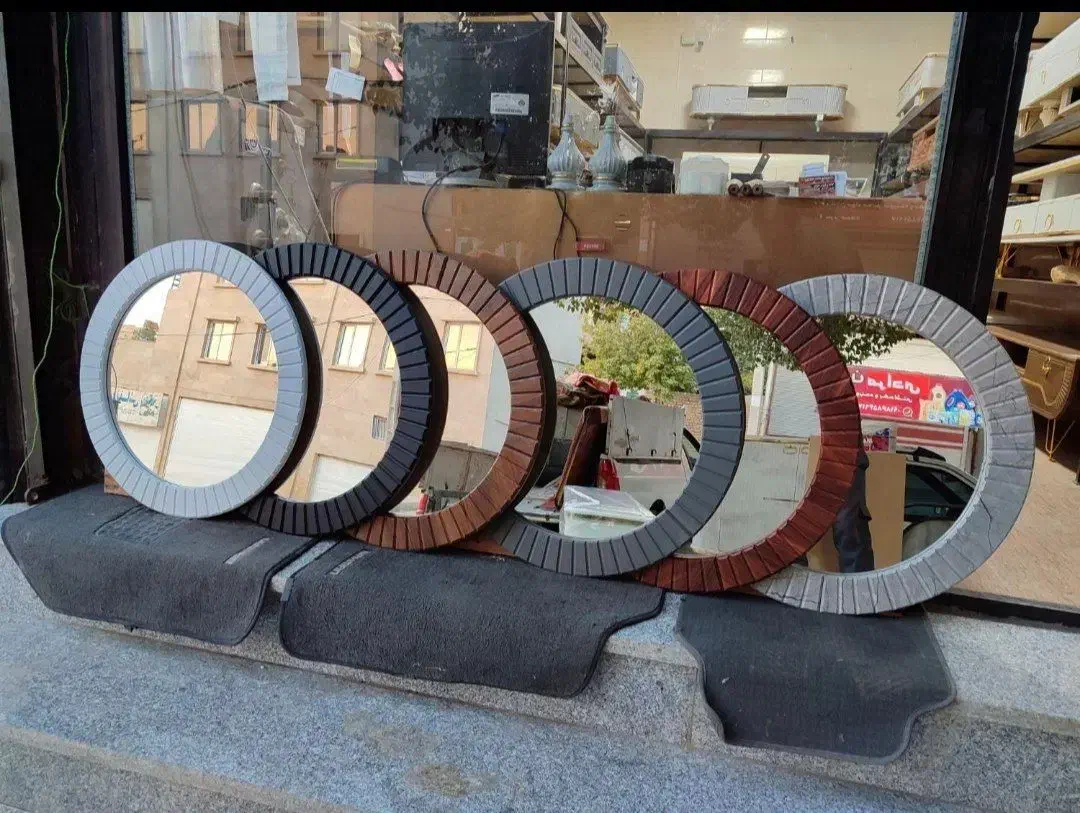 آینه گرد جاکفشی|آینه|سنندج, |دیوار