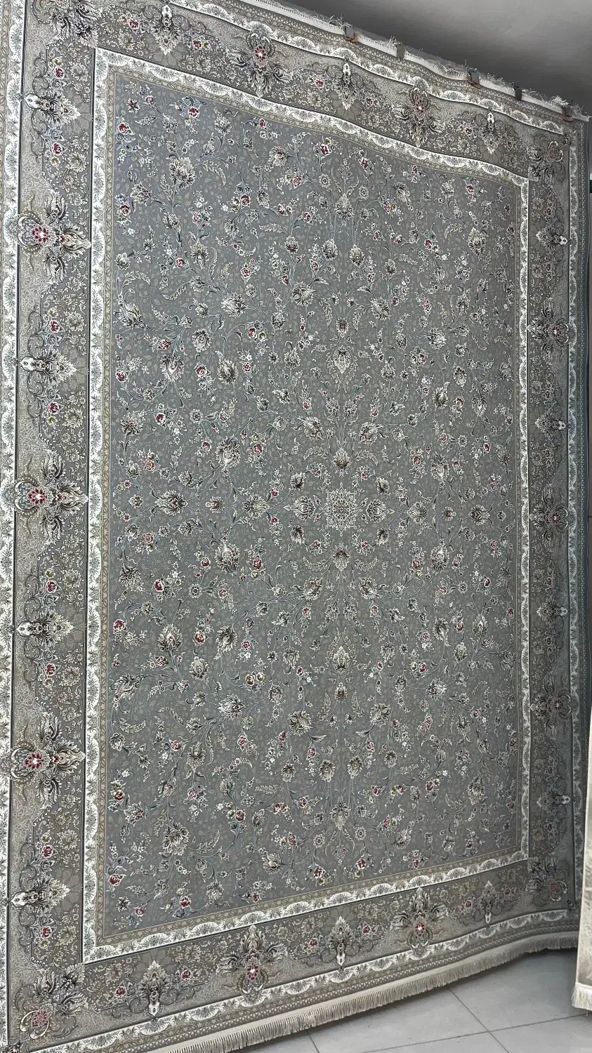 فرش 1500شانه تراکم4500 افشان درباری|فرش|شاهینشهر, گرگاب|دیوار