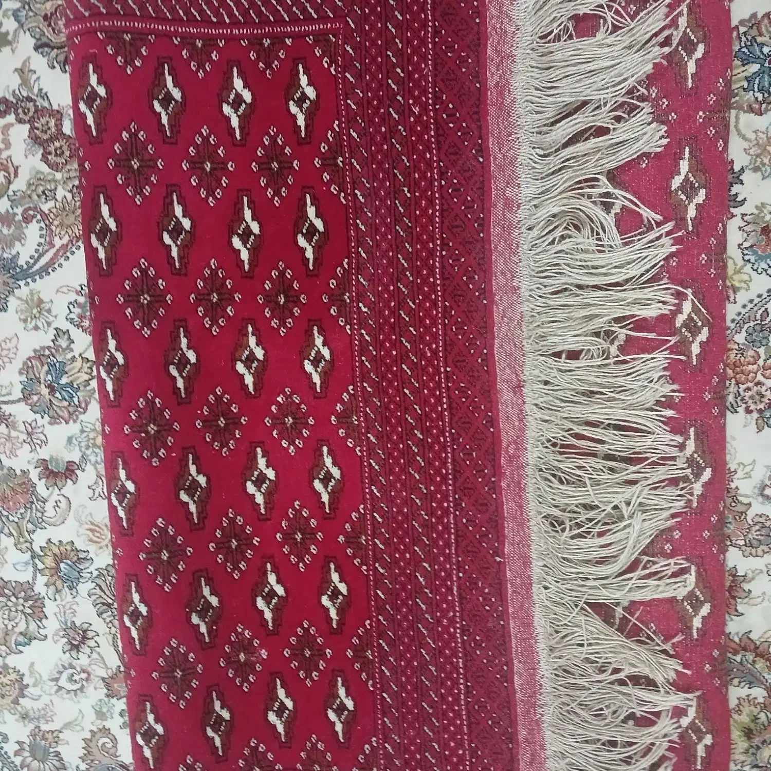 قالیچه دست بافت ترکمنی|فرش|مشهد, ده دی|دیوار