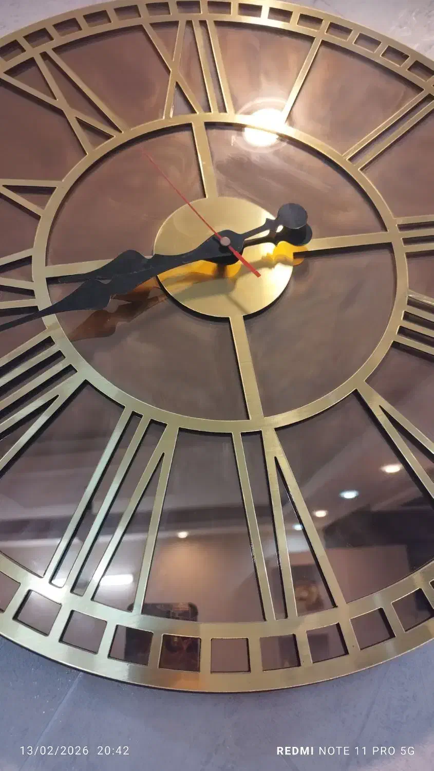 ساعت آینه ای|ساعت دیواری و تزئینی|اصفهان, شهرک کاوه|دیوار