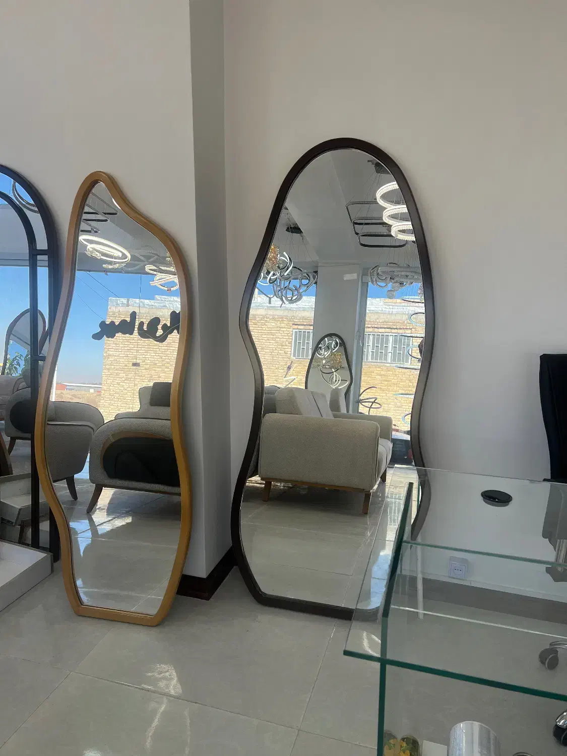 آینه قدی و بک لایت|آینه|همدان, |دیوار