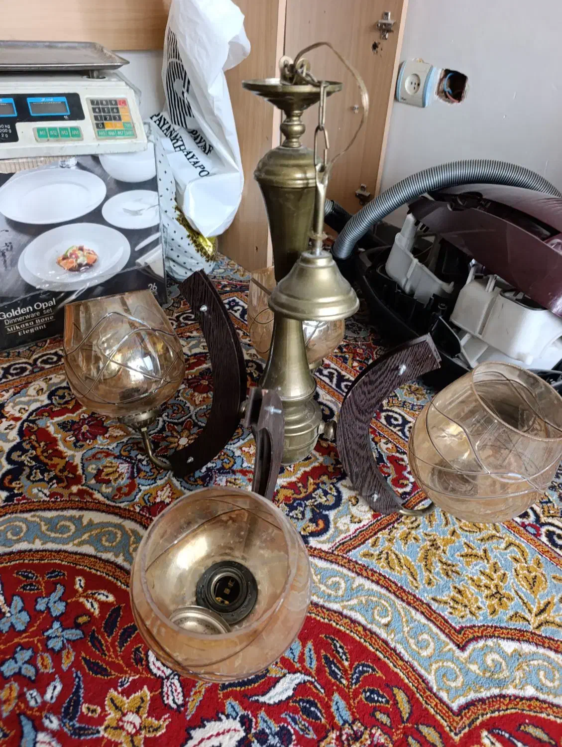 لوستر|لوستر و چراغ آویز|کوهدشت, |دیوار