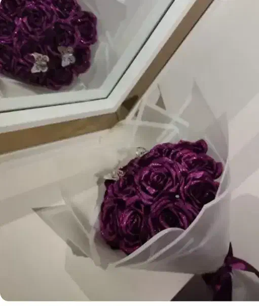 گل روبانی|گل مصنوعی|نیمروز, |دیوار