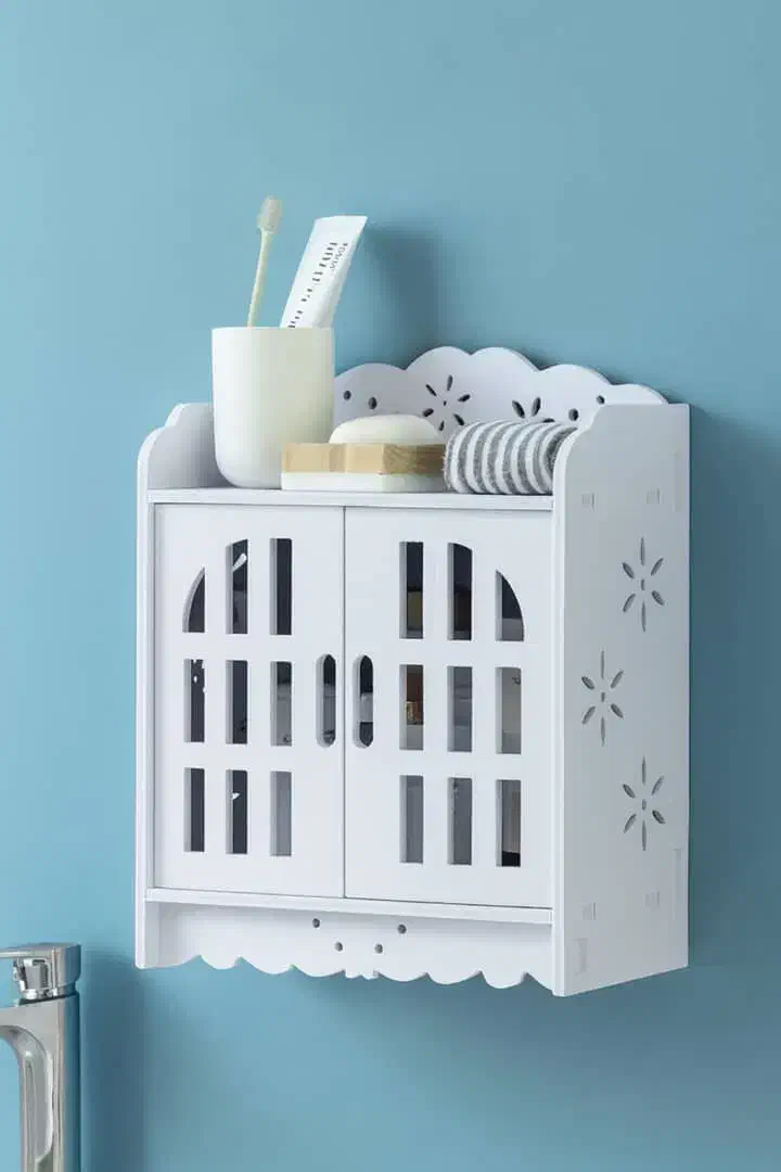 شِلف باکس کمد دار دیواری مناسب حمام و توالت ضدآب|لوازم حمام|مشهد, مقدم|دیوار