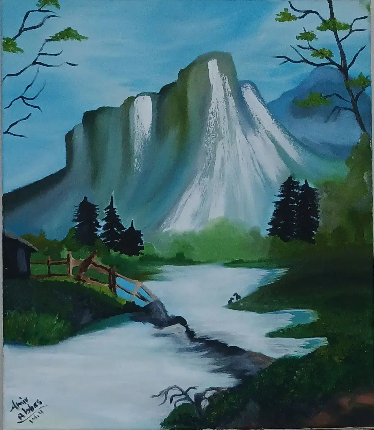 تابلو رنگ روغن|تابلو، نقاشی، عکس|قم, هنرستان|دیوار