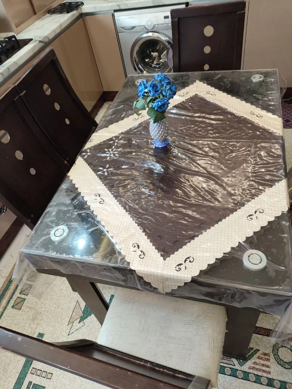 میز غذاخوری چهار نفره|میز و صندلی غذاخوری|ابهر, |دیوار