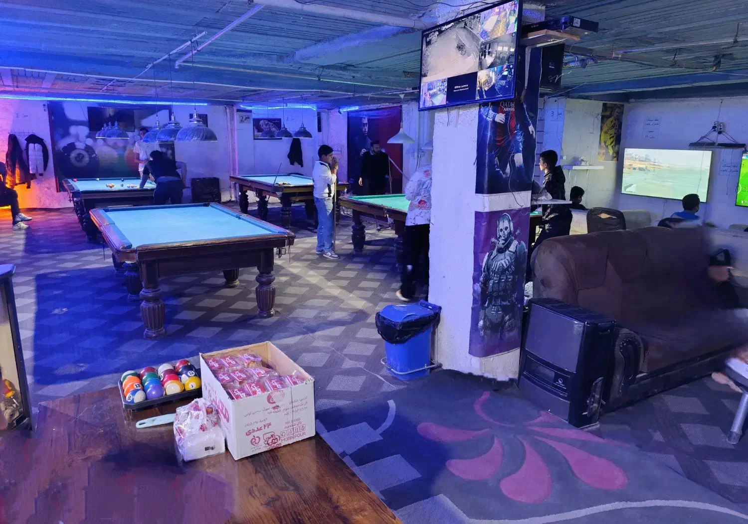 باشگاه بیلیارد و گیم کلاب شبانه روزی|کنسول، بازی ویدئویی و آنلاین|شیراز, شریف‌آباد|دیوار