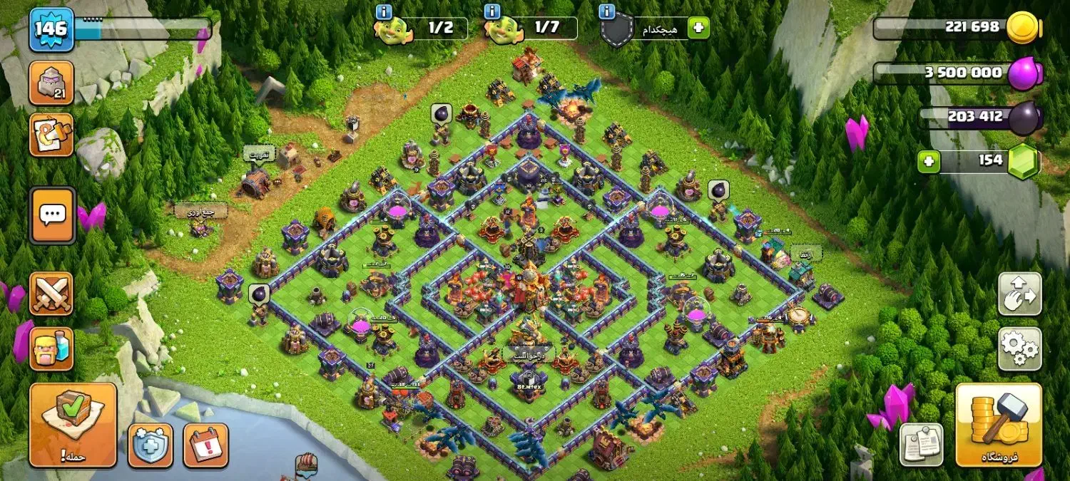 اکانت کلش تان ۱۶|کنسول، بازی ویدئویی و آنلاین|تهران, هلال احمر|دیوار