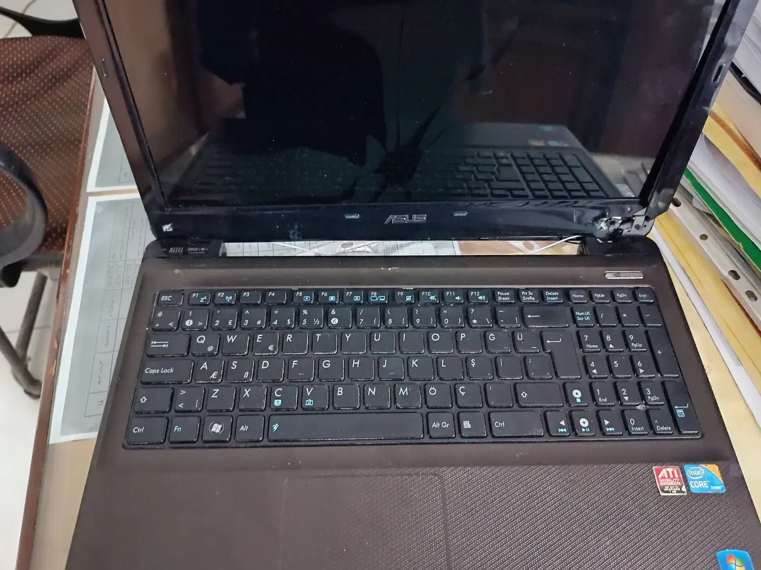 لب تاب شکسته اوراقی|رایانه همراه|بجنورد, |دیوار