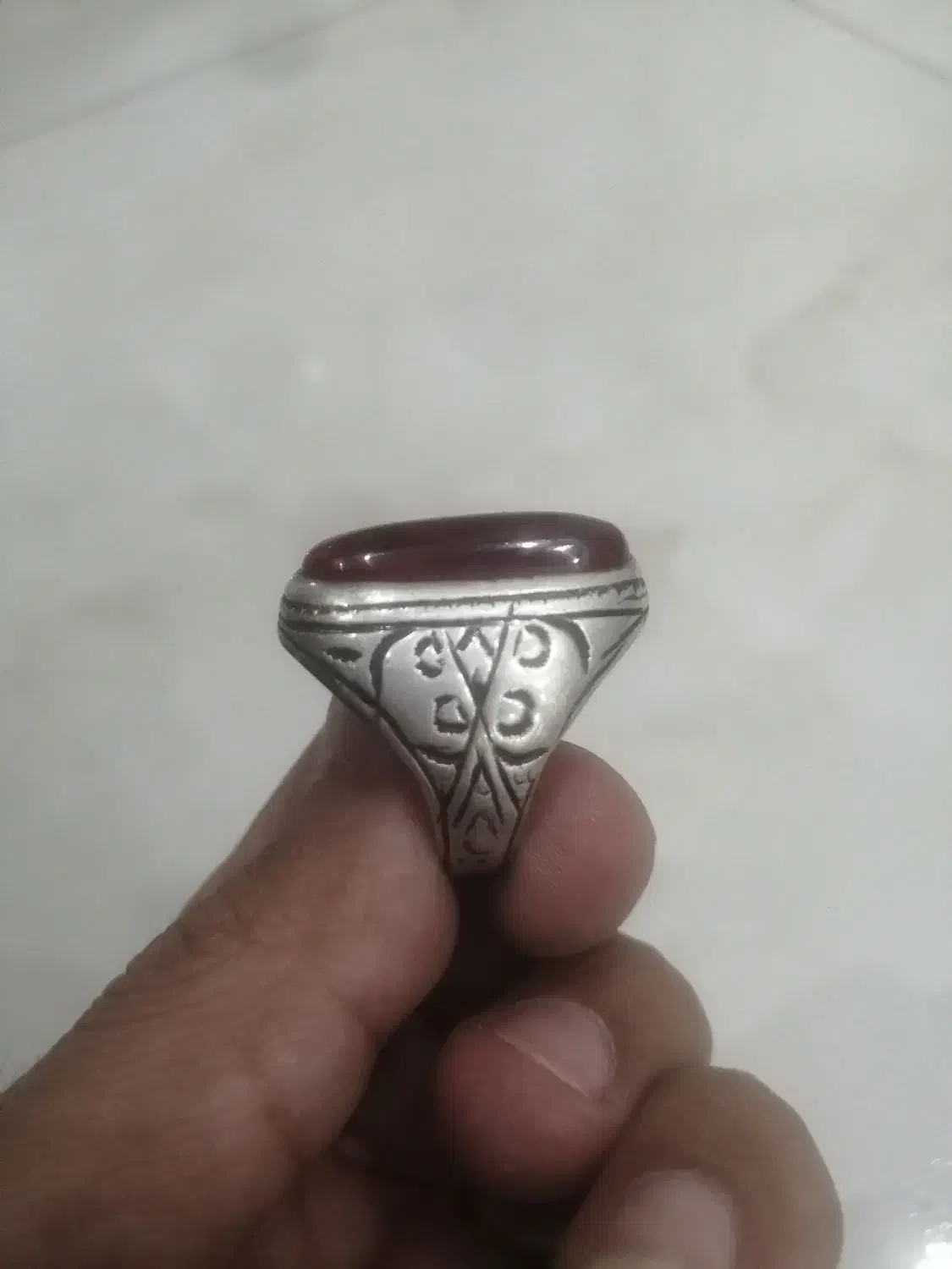 انگشتر یاقوت قدیمی معاوضه با گوشی و قناری|جواهرات|قرچک, میرزائی شمالی|دیوار