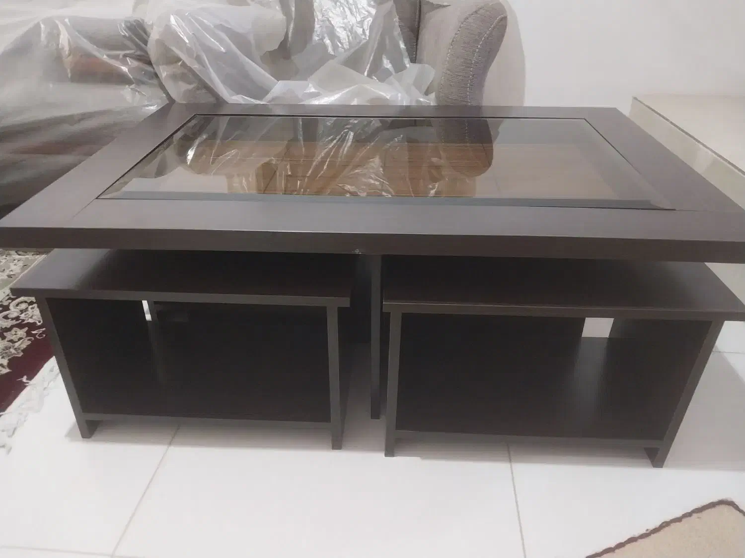 مبل کارکرده+میزتلویزیون+میزجلومبل|مبلمان خانگی و میز عسلی|صحنه, |دیوار