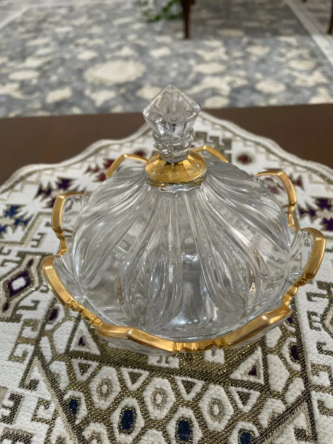 سرویس کریستال لب طلایی|ظروف سرو و پذیرایی|لاهیجان, کوی آزادگان|دیوار