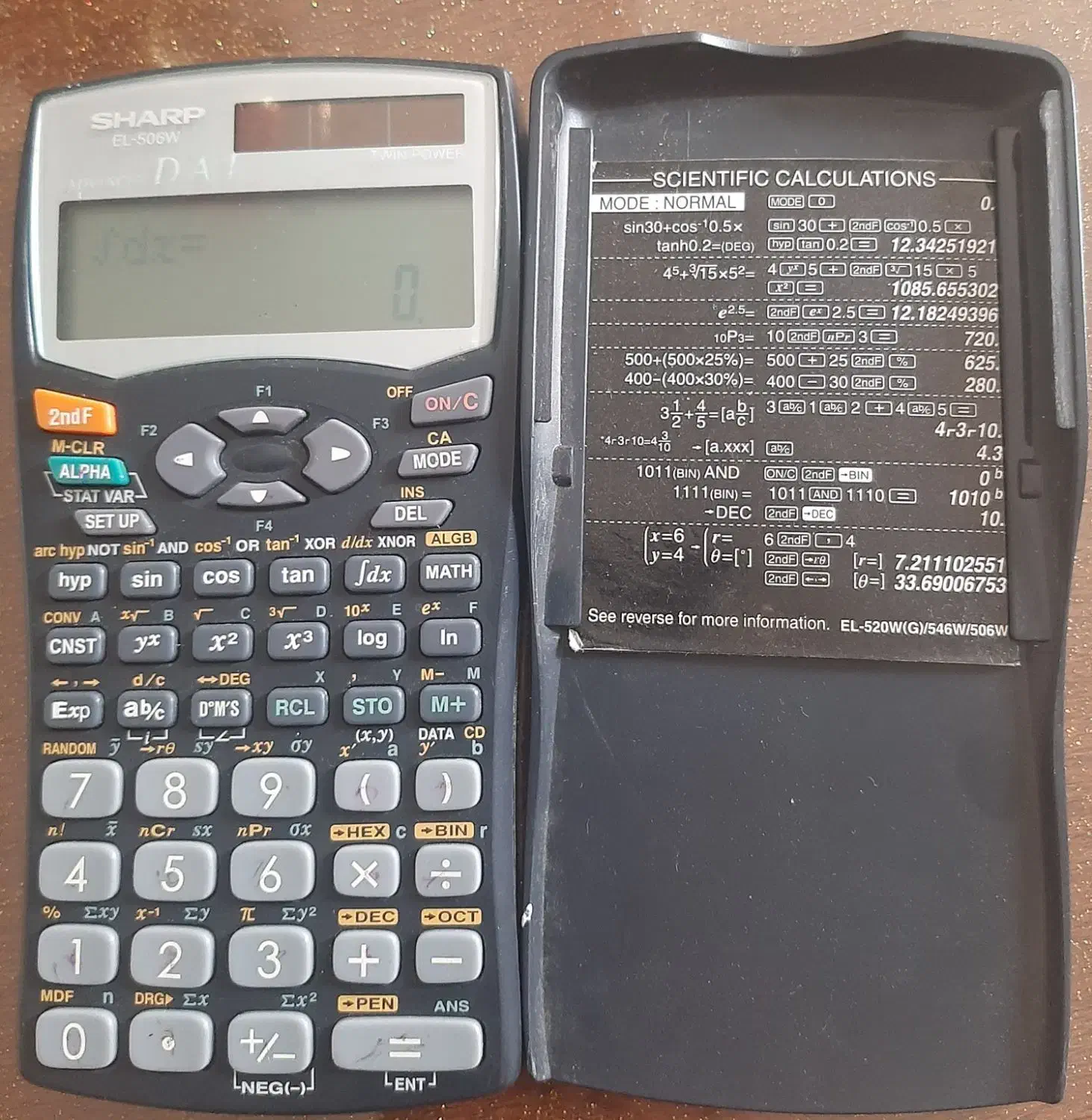 ماشین حساب مهندسیsharp EL-506w|لوازم التحریر|محمدیه-قزوین, |دیوار