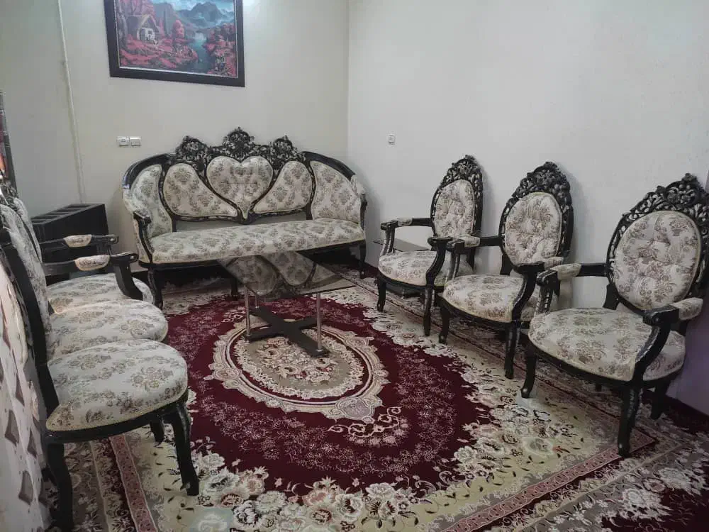 مبل استیل درحدنو بدون کوچکترین ایراد|مبلمان خانگی و میز عسلی|صائین قلعه, |دیوار