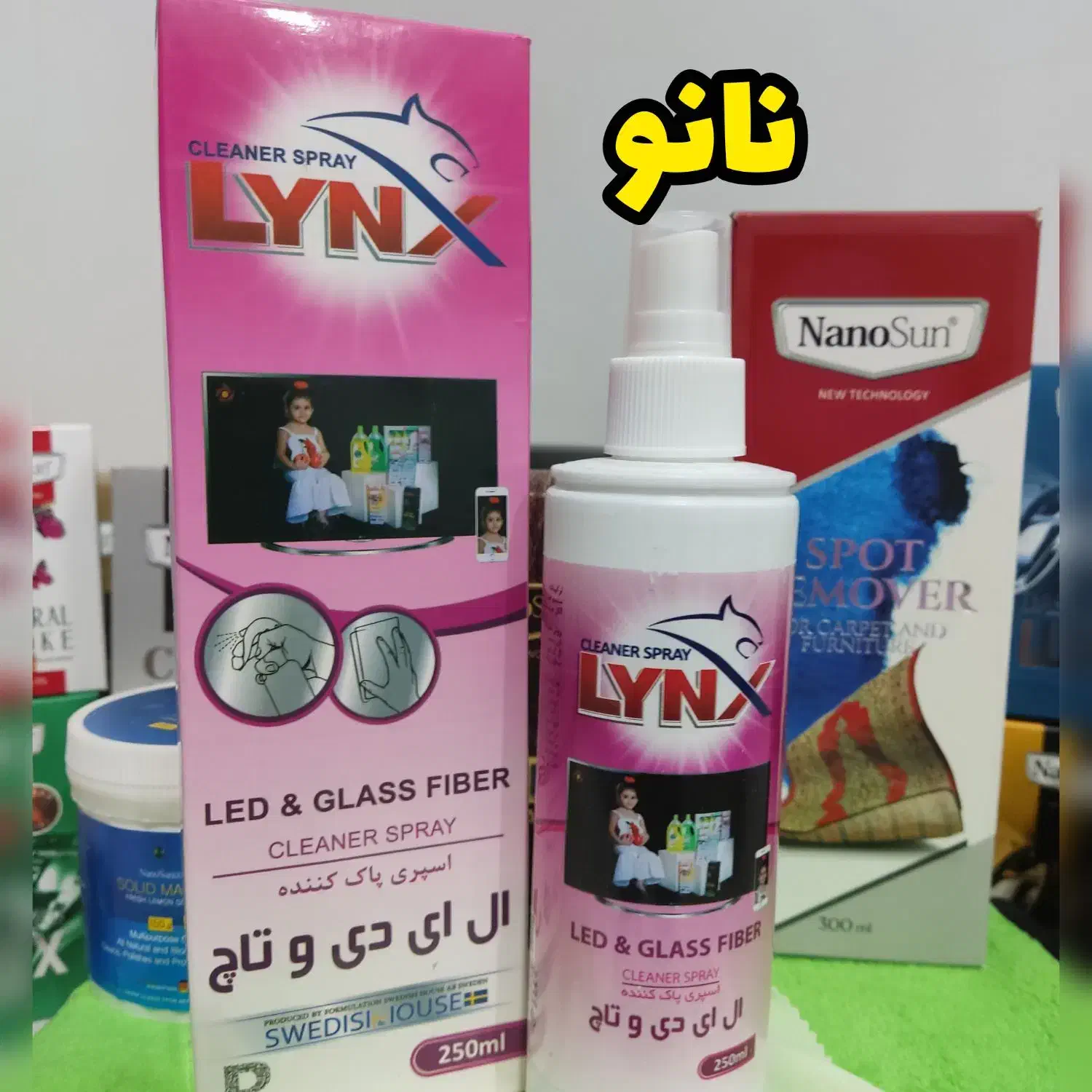 اسپری پاک کننده ال سی دی، تاچ LYNX نانو فقط ۱۸۹|مواد شوینده و دستمال کاغذی|قزوین, |دیوار