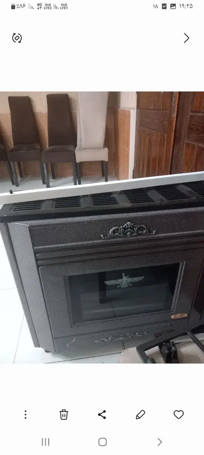 بخاری تمیز تمیز ۳ماه استفاده شده|بخاری، هیتر، شومینه|آکند, |دیوار