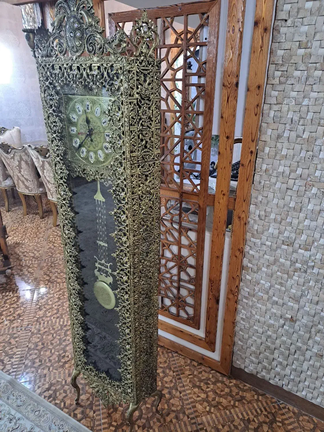 ساعت ایستاده برنجی|ساعت دیواری و تزئینی|لنگرود, |دیوار