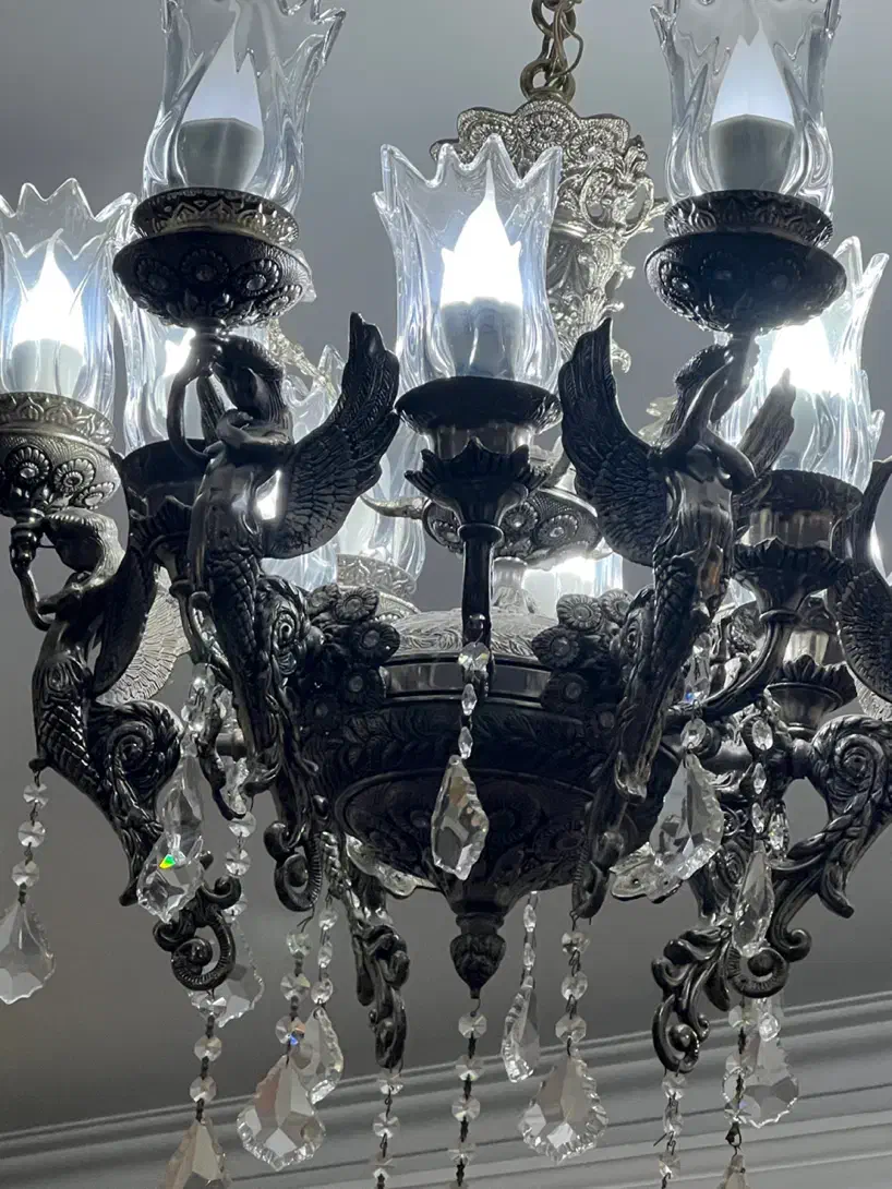 لوستر برنز فرشته بسیار سنگین|لوستر و چراغ آویز|تهران, مجیدیه|دیوار