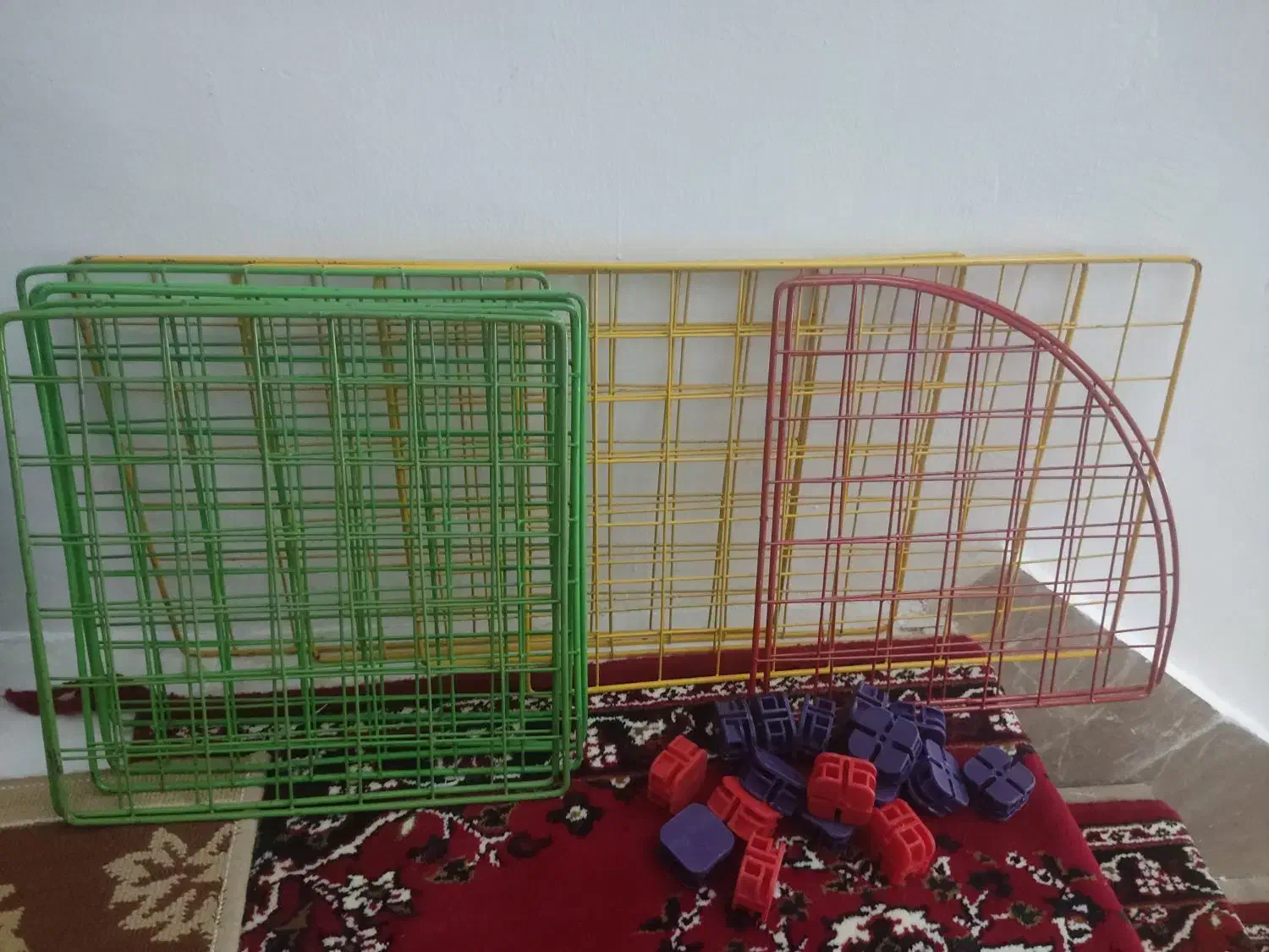 قفسه مشبک قفسه کتابخانه فنس و توری|کتابخانه، شلف، قفسههای دیواری|کرمانشاه, |دیوار