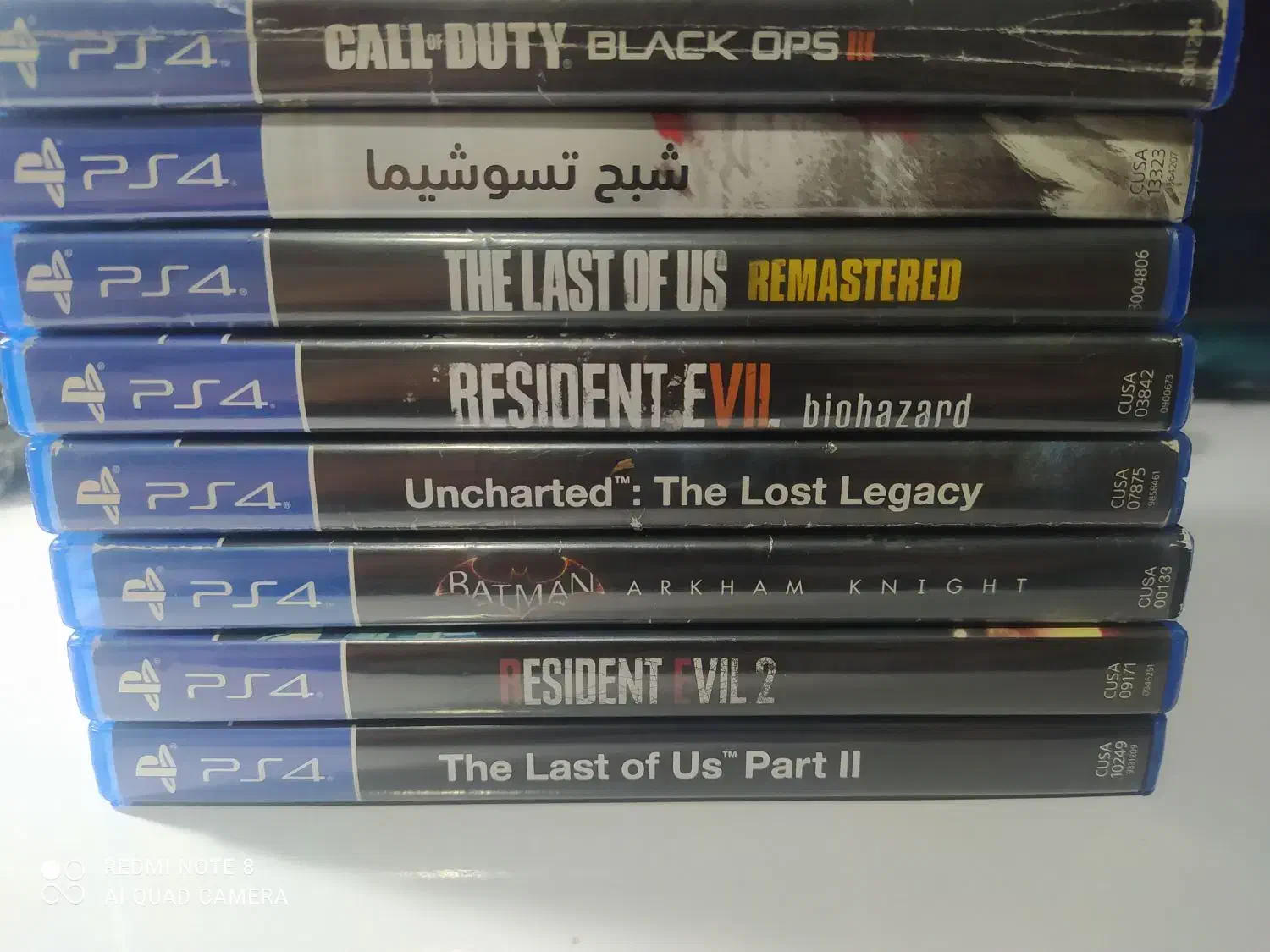 8 عدد دیسک بازی ps4|کنسول، بازی ویدئویی و آنلاین|بندر انزلی, کلیور|دیوار