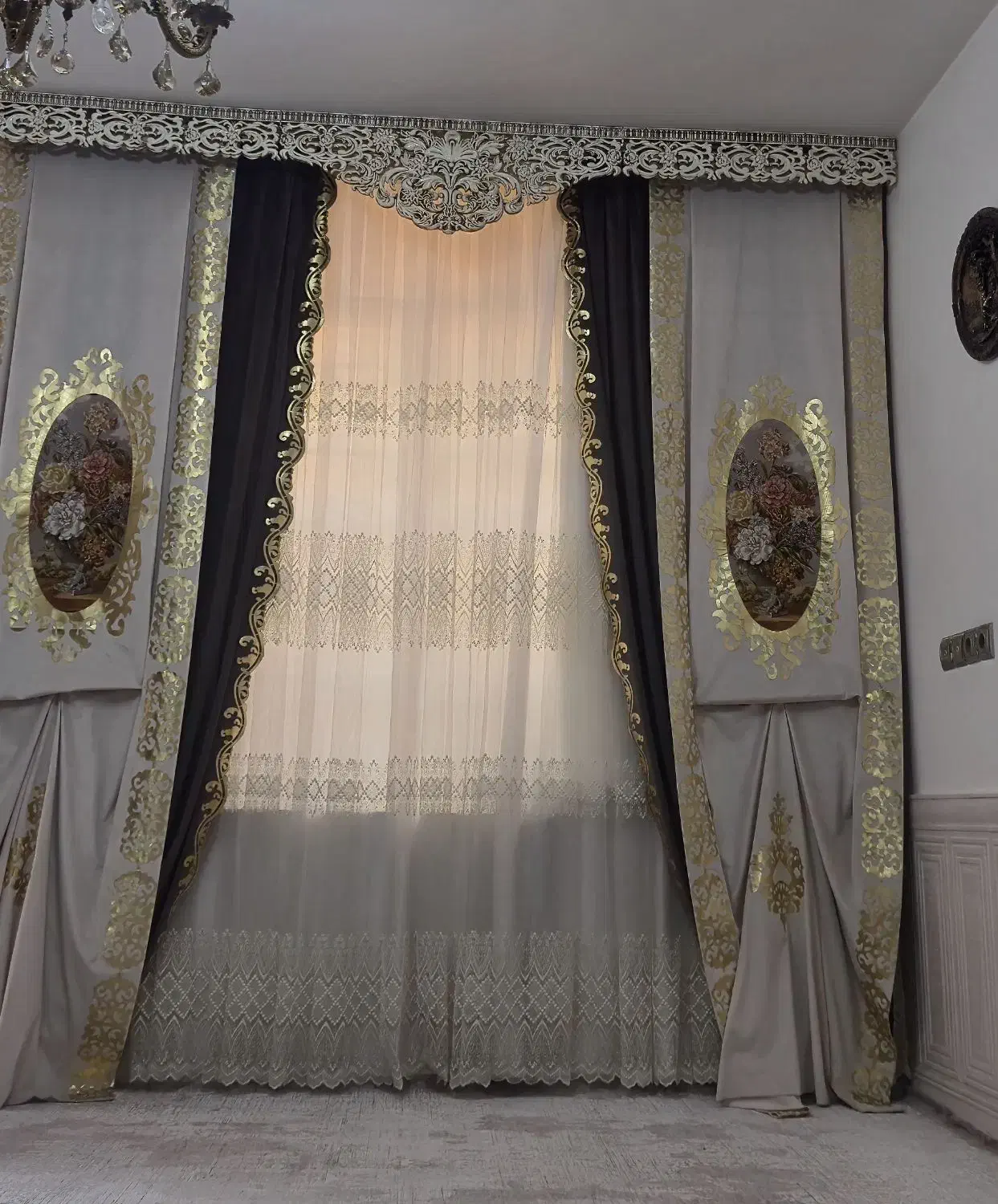 پرده سلطنتی|پرده، رانر، رومیزی|شیراز, شریف‌آباد|دیوار