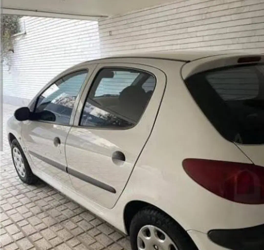 ۲۰۶تیپ ۲ سفید،بیرنگ،کم کارکرد|خودرو سواری و وانت|گلستان (تهران), |دیوار