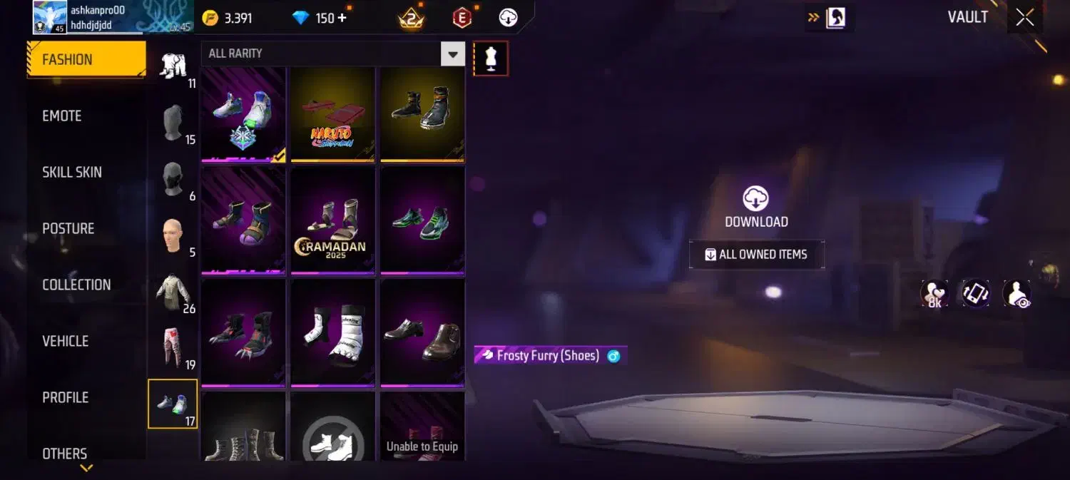 اکانت فیری فایر|کنسول، بازی ویدئویی و آنلاین|برازجان, |دیوار