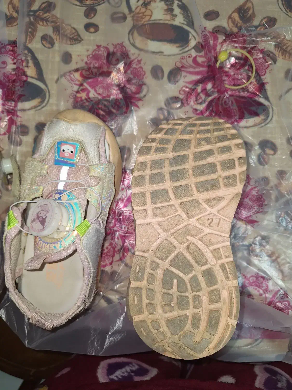 کفش دخترانه کرومی چراغدار سایر ۲۷|کفش و لباس بچه|لواسان, |دیوار