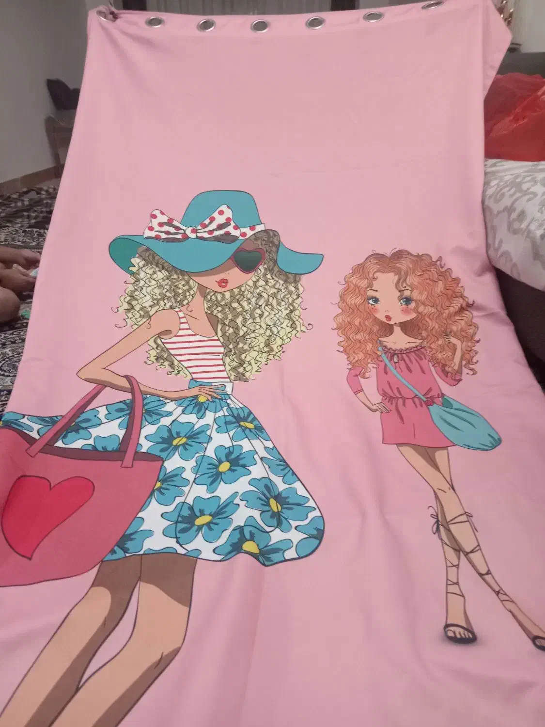 پرده|پرده، رانر، رومیزی|اسلامشهر, شهرک سعیدیه|دیوار