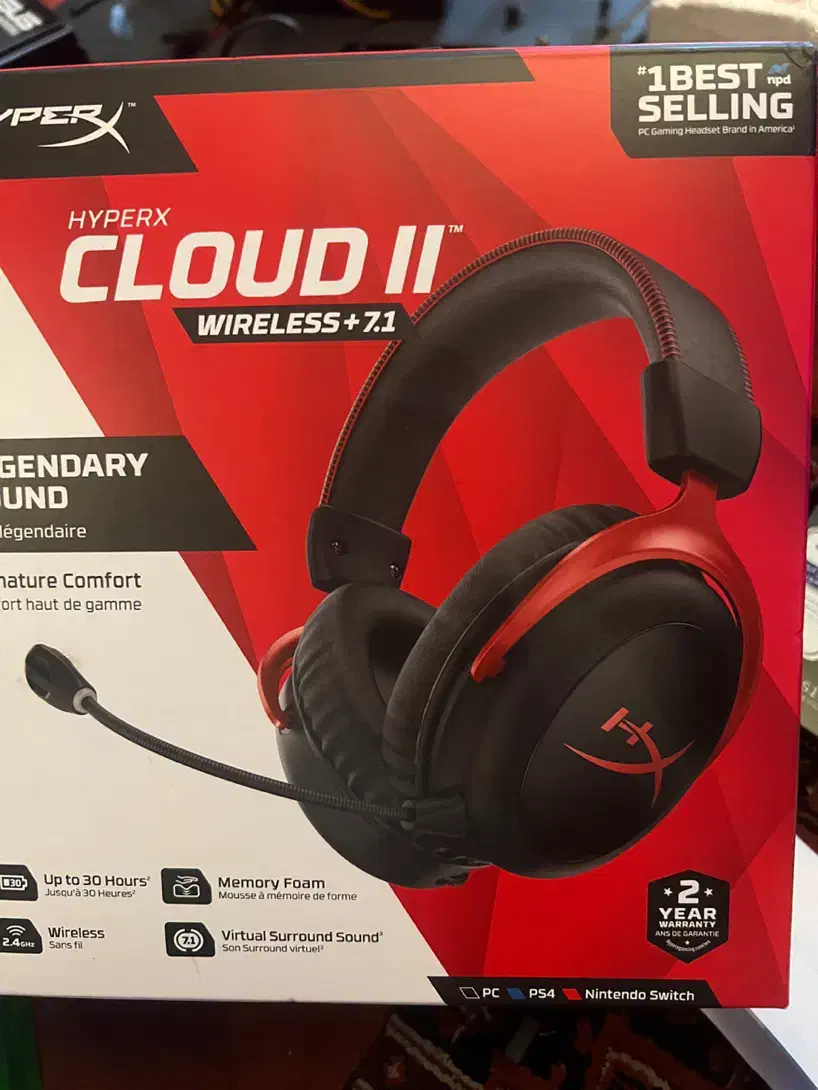 هدست گیمینگ hyperx cloud2 wireless|کنسول، بازی ویدئویی و آنلاین|ساری, |دیوار