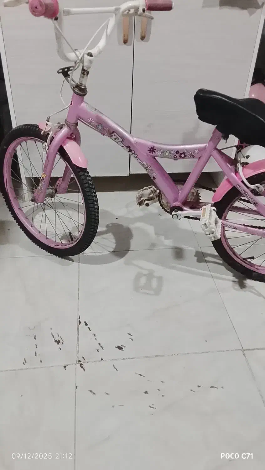 دوچرخه دخترانه درحد نو سالم|دوچرخه، اسکیت، اسکوتر|بندرعباس, |دیوار