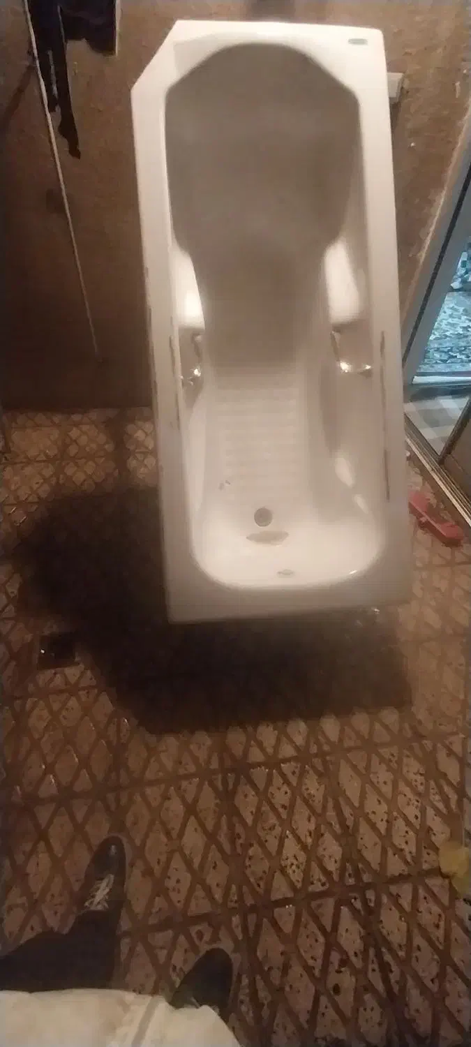 وان با پایه فلزی محکم اندازه ۶۰عرض طول ۱۸۰|لوازم حمام|زنجان, |دیوار