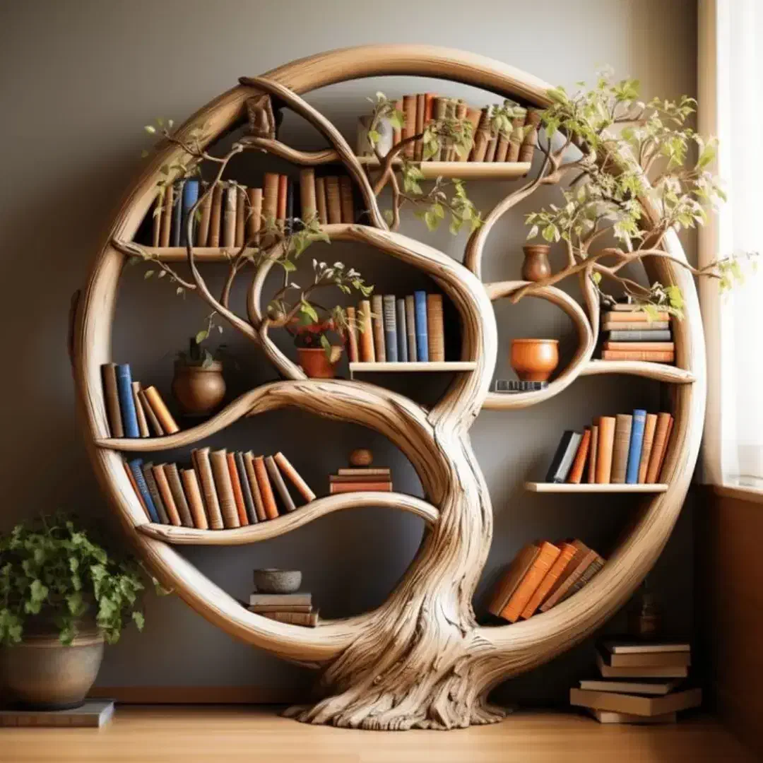 کتابــخانه تاریخی و ...|کتابخانه، شلف، قفسههای دیواری|کرمانشاه, |دیوار