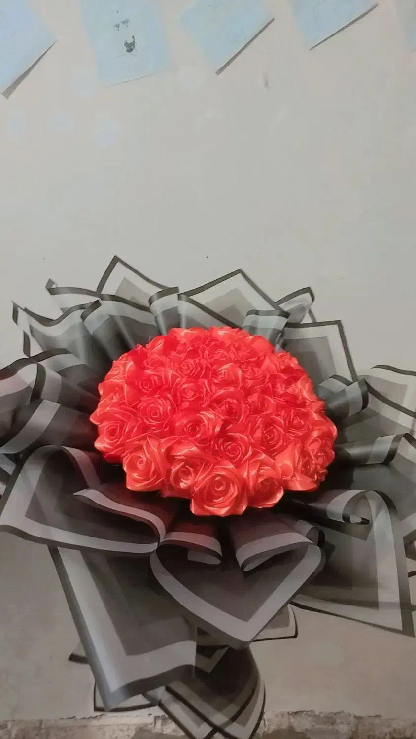 گل روبانی  روبان|گل مصنوعی|کرمان, |دیوار