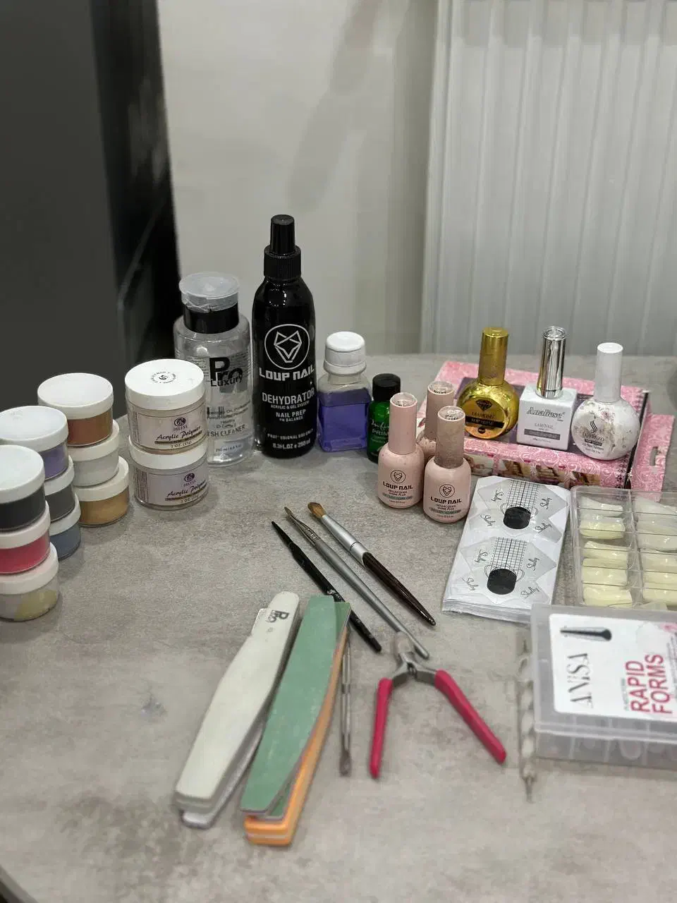 وسایل کاشت ناخن لاکژل پودر|آرایشی، بهداشتی، درمانی|تهران, تختی|دیوار